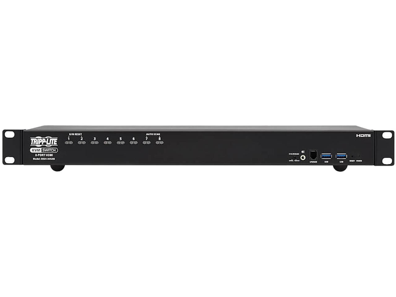 Tripp Lite 1U Rack Mount 8-Port 4K60Hz HDMI USB Peripheral KVM Switch B024H4U08