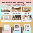 thumbnail image 6 of DUANJY Portable Bluetooth Label Makers, 2 inches Barcode Label Printer with 5 Rolls Paper & 5 Rolls Thermal Stickers for Home Office Kitchen, Study, Craft, IOS & Android, 6 of 11