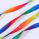 thumbnail image 3 of 10 pares de cordones de 120 cm con degradado de arcoíris, coloridos, planos, para zapatillas deportivas (coloridos), 3 of 5