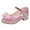 Pink, variant on Casual Shoes for Boys Toddler Girls Dress Pumps Glitter Sequins Princess Bowknot Low Heels Party Dance Shoes Rhinestone Sandals