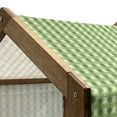 thumbnail image 4 of Abstract Pet House, Retro Style Little Circles with Stripes on Dotted Background, Outdoor & Indoor Portable Dog Kennel with Pillow and Cover, 5 Sizes, Lime Green Fern Green, by Ambesonne, 4 of 4