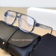 thumbnail image 1 of Gafas cuadradas de gran tamaño for hombres y mujeres, montura completa, Negro transparente, minimalistas, sin receta, gafas de lectura for ordenador, 1 of 3