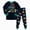 boy outfits-Green, variant on Toddler Boy Clothes Outfits 2Pcs Long Sleeve Print Round Neck Sweatshirt Top Sweatpants Casual Fall Winter Set(Blue,2-3 Y)