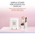 thumbnail image 5 of Decorative Plaque Holder Photo Frame with Easel Stand Presentation Holder - Black - 3 x3, 5 of 5