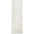 thumbnail image 5 of SAFAVIEH Micro-Loop Laidley Geometric Floral Wool Area Rug, Silver/Ivory, 5' x 5' Round, 5 of 9