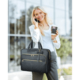 thumbnail image 2 of Maletin Para Laptop17 Plugadas Mochila Mujer Elegante Impermeable Acolchada Bandolera Convertible Malubero,  Negro, 2 of 5