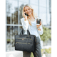 thumbnail image 2 of Maletin Para Laptop17 Plugadas Mochila Mujer Elegante Impermeable Acolchada Bandolera Convertible Malubero,  Negro, 2 of 5