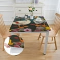 thumbnail image 2 of nygtbtfer Cute Farm Birds  Tablecloth,Waterproof Elastic Fitted Table Covers for Picnic, Camping, Dining, Indoor and Outdoor-Medium 52*52, 2 of 8
