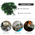 thumbnail image 3 of WORGEOUS 50 hojas artificiales de bambú verde, plantas verdes falsas, hojas verdes para decoración del hogar, hotel y oficina., 3 of 8