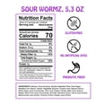 thumbnail image 2 of Rotten Sour Gummy Worms - Low Sugar, Low Calorie, 7g Gut-Friendly Prebiotic Fiber and 3g Protein, Gluten Free Candy - 5.3 oz Share Pack [4 Pack], 2 of 5