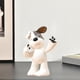 thumbnail image 4 of Figura de cachorro, escultura artística, adorno decorativo de perro, accesorios para fotos, oficina, sala de estar A, 4 of 9