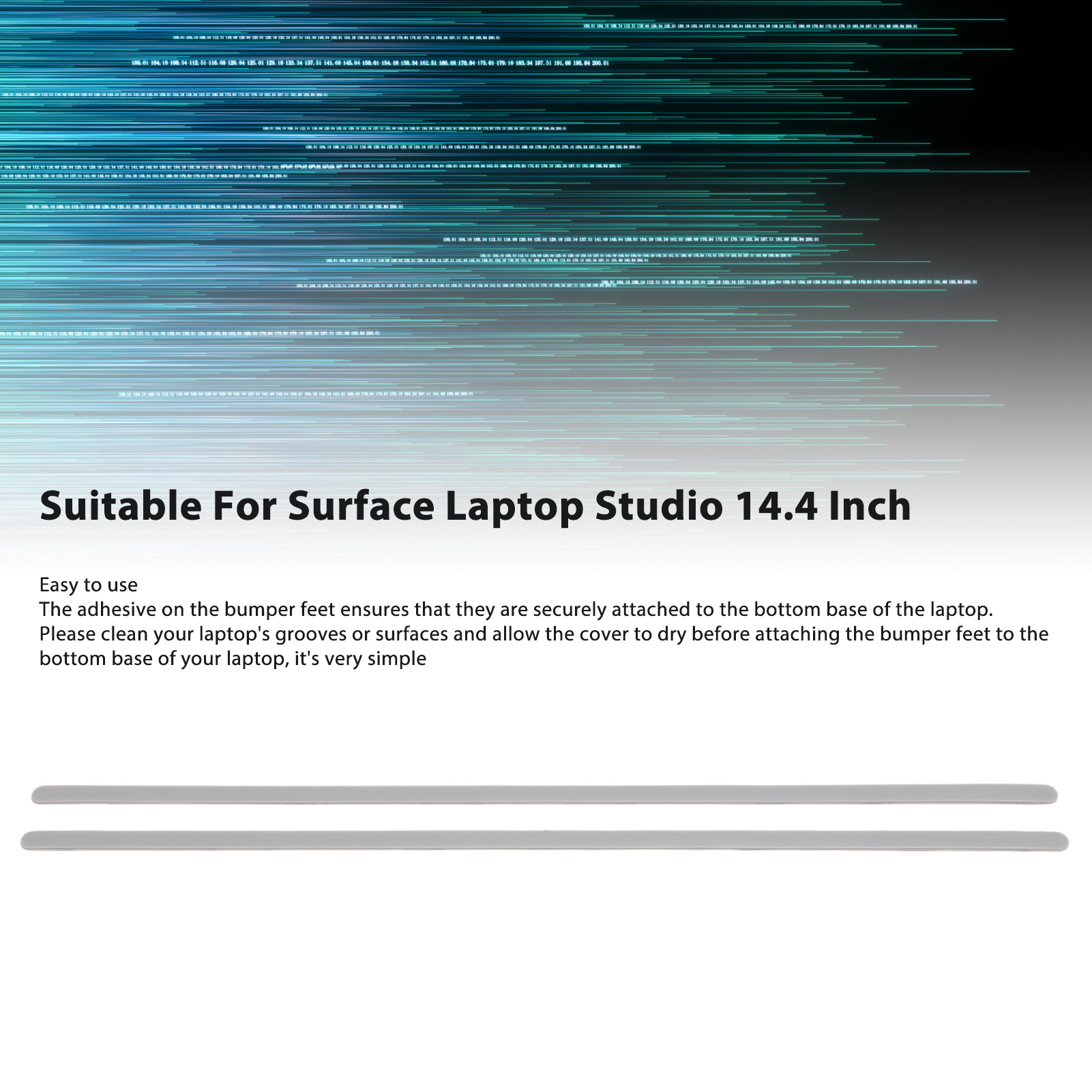 Pieds Antidérapants En Caoutchouc Pour Laptop Studio 14,4" - Kit Avec Outils - Adhésif Puissant