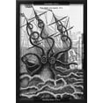 thumbnail image 3 of Octopus Attacking a Ship, Animals Framed Art Print Wall Art by Middle Temple Library Sold by Art.Com, 3 of 6