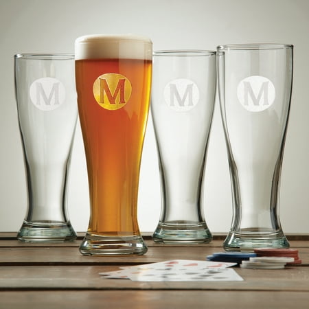 Personalized Classic Pilsner Glasses, 15oz (Set of