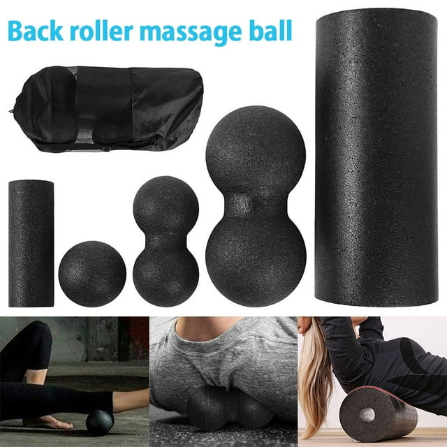 5 Pcs Foam Roller Set In Foam Massage And Muscle Relaxation For Yoga Pilates Deep Tissue Massage