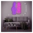thumbnail image 3 of Letrero De Neón Con Nota Musical, Luz LED Regulable Por USB Para Dormitorio, Estudio, Karaoke, Fiesta, Decoración De Pared, 22.3cmx30.5cm, 3 of 6