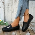 thumbnail image 6 of Women's Orthopedic Leather Loafers Slip On Flats Casual Comfort Walking Shoes Barefoot Feel Slip On Shoes Women Comfort Shoes for Women Anti-Slip Rubber Sole Orthopedic Shoes for Women Wide Width 36, 6 of 8