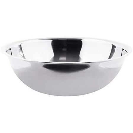 

30 Quart Stainless Steel Mixing Bowl Extra Large Medium Weight Polished Mirror Finish Flat Base Bowl Mixing Bowls/Prep Bowls