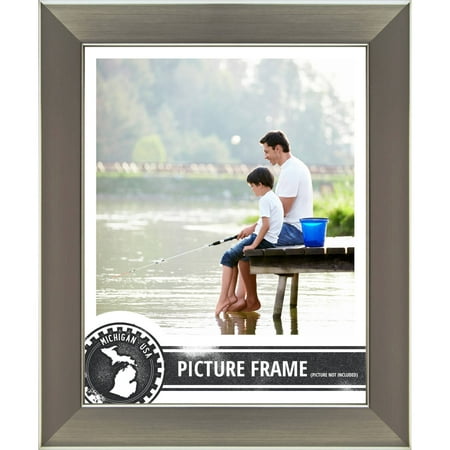 Silver Rim Picture Frame - Craig Frames Bauhaus Modern Silver Picture Frame