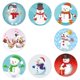 thumbnail image 4 of Pegatinas de Navidad para niños, pegatinas con 8 diseños de dibujos animados, recompensa, juguetes, regalo, Waterpro, 100-500 Uds., 4 of 4
