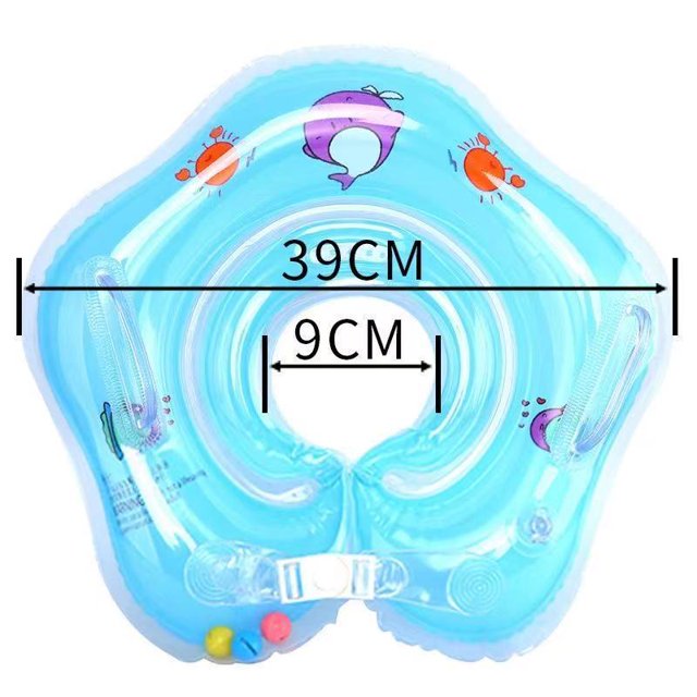 2 uds piscina para bebés gratis isla flotante inflable para bebés ayuda al bebé a patear y aprender a nadar para niños azul TUNC Sencillez