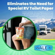 Walex Bio-Pak RV & Marine Toilet Treatment - Digests and Liquefies Waste & Paper - 10 Rapid Dissolve Treatments - Tropical Breeze Fragrance