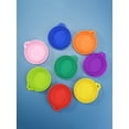 thumbnail image 3 of 2pcs Random Color Silicone Pet Food Can Cover, Sealing, Preservation, Durable, 3 of 5