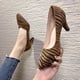 thumbnail image 1 of Sandalias con estampado de leopardo para mujer, zapatos sexis de verano, zapatos de tacón alto a la moda para oficina, zapatos de tacón a la moda para mujer, tacones altos de talla grande 36 Gao Jinjia LED, 1 of 1