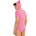 thumbnail image 2 of iixpin Men Nightwear Cosplay Party Sleep Wear Casual Wear Casual Look Wedding Outfit Pajamas Loungewear Pink XL, 2 of 6
