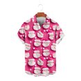 thumbnail image 1 of Liquidation! Haut Unisexe Imprimé Père Noël Col Rond Manches Courtes Haut/chemise Articles Pas Chers Offres!86, 1 of 4
