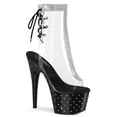 thumbnail image 2 of Pleaser STARDUST-1018C-2RS 7" Heel, 2 3/4" PF Open Toe/Heel Ankle Boot w/RS-Clr/Clr-7, 2 of 3