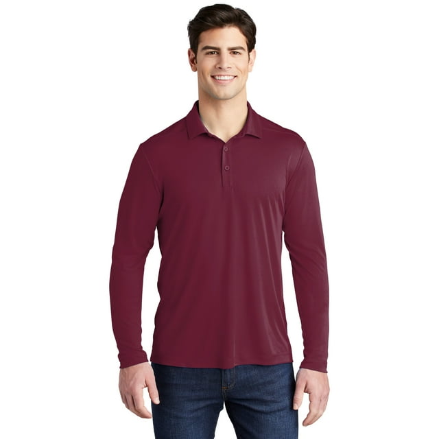 Sport-Tek Men's PosiUV Pro Long Sleeve Polo - ST520LS