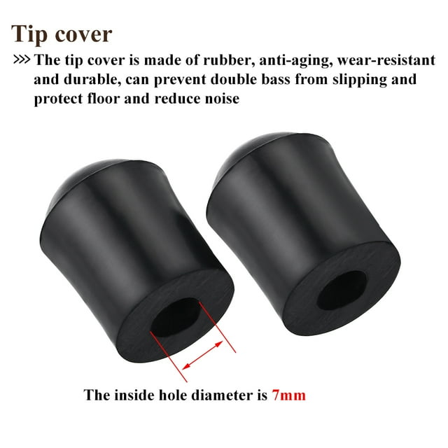 Dioche Durable String Bass Parts, Upright Bass Parts, For Prevent Double Bass From Slipping Protect Floor