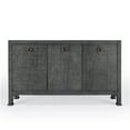 thumbnail image 4 of Butler Specialty Company Chatham 3-Door Raffia 60" Sideboard - Charcoal, 4 of 5
