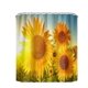 thumbnail image 1 of Cortina impermeable para baño con estampado botánico de girasol lavable (180 x 180 cm), 1 of 3