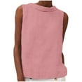 thumbnail image 3 of Simua Tank Tops for Women Summer Round-Neck Sleeveless Solid Color Casual Blouse, 3 of 8