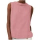 thumbnail image 3 of Tops para adolescentes,Camiseta sin mangas de verano para mujer, blusa informal de cuello redondo, poliéster, color liso, para usar en casa, sopatenor, 3 of 9