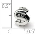 thumbnail image 2 of Beautiful Sterling Silver Reflections Dollar Sign Bead, 2 of 2