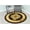 Black/Beige, variant on GLAMOUR 3D Hand Carved Traditional Rug Oriental Floral 7'9''x7'9'' Round Black Beige