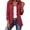 Wine, variant on Women Jacket Outerwear Baeitkot Women Solid Ruffled Lapel Collar Long Sleeve Casualopen Front Decoration Double Breasted Coat Fall Fashion Jacket Outerwear With Lining Gray S