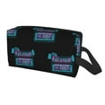 thumbnail image 2 of XMXT Large Capacity Makeup Bag, Games Life Blue Pattern Storage Bags Travel Toiletry Cosmetic Bag for Women Men, 2 of 9