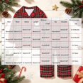 thumbnail image 5 of Pandaie Toddler Kids Plaid Outfit Santa Print Long Sleeve Pajamas 2 Piece Set Fall Winter Sleepwear Pjs Outfits Red,12-18 Months, 5 of 5