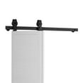 thumbnail image 3 of KFFKFF Dual-Fold Sliding Barn Door Mechanism, 40" Upper Mount Track System, Glides Silently & Effortlessly, Robust Build, Simple Assembly, Ideal for Pair of 18" Closet Pantry Laundry Doors, 3 of 9