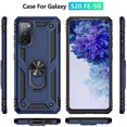 thumbnail image 3 of for Galaxy S20 FE case,with HD Screen Protector,[Military Grade] Car Mount Kickstand Hybrid Hard PC Soft TPU Shockproof Protective Case for Samsung Galaxy S20 FE 5G (Blue), 3 of 13