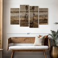 thumbnail image 3 of Elephant Stock Rustic Horse Wall Art - Horizontal Multi Panel Canvas - Living Room Wall Decor - Animal Multi Panel - Brown And Beige Decor - 52" x 32", 3 of 8