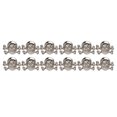 thumbnail image 4 of 50 remaches de calavera de plata para hacer tú mismo zapatos y cinturones: kit de accesorios de moda con abalorios góticos, 4 of 8