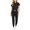Black, variant on Scrub Set for Women - Top & Jogger Pant With Multiple Pockets - Medium Uniform Suit
