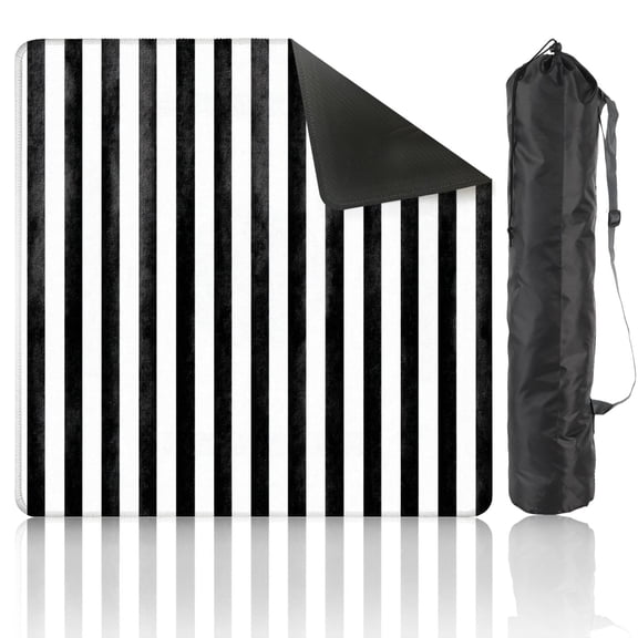 Mahjong Mat 31.5" x 31.5" Seamless black stripes white abstract hand Non-Slip Noise Reduction American Mahjong Tiles Table Cover for Dominoes Poker Card Board Games Gift