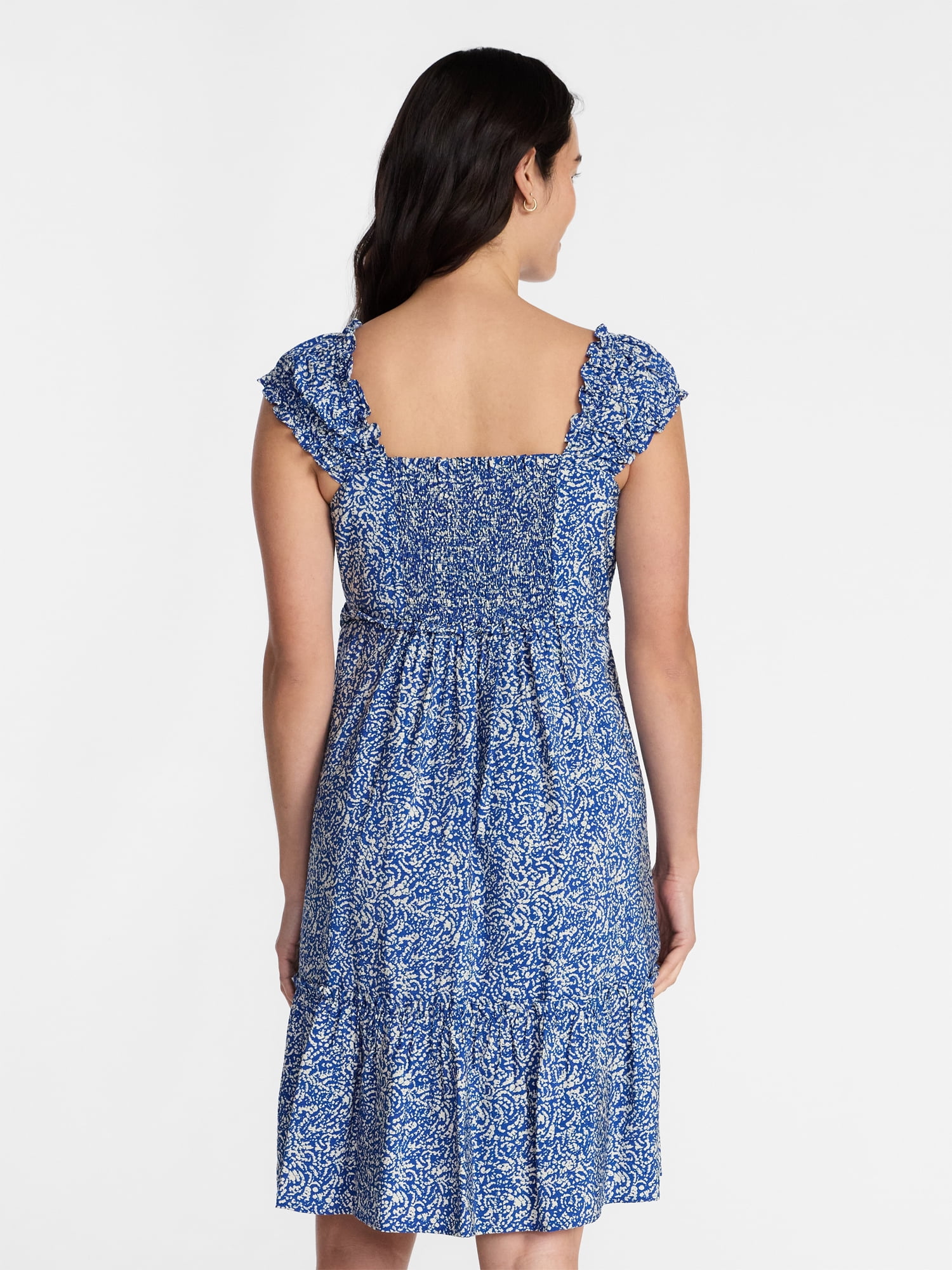 Time and Tru Women’s Empire Waist Mini Dress, Sizes XS-XXXL