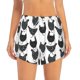 thumbnail image 2 of Balery Retro Rooster Pantalones cortos deportivos para mujer con forro y dos bolsillos, elásticos, para entrenamiento, gimnasio, yoga-Small, 2 of 7